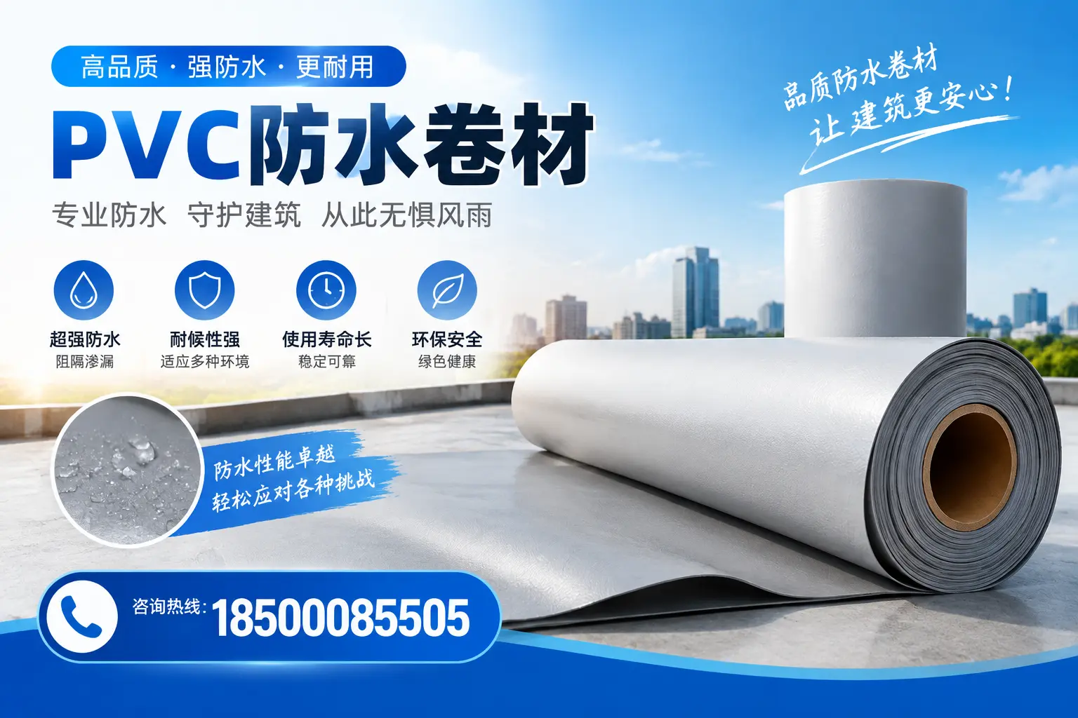如何选择高质量的PVC防水卷材?铁门关消费者必看指南
